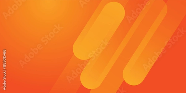Fototapeta Abstract orange background with diagonal lines. Dynamic shapes composition.
