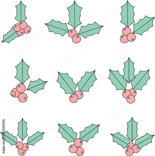 Obraz seamless pattern with christmas trees