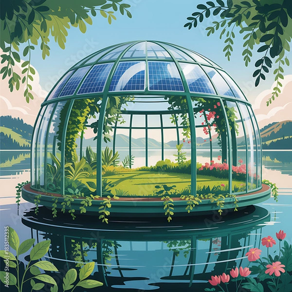 Obraz Floating Greenhouse Oasis