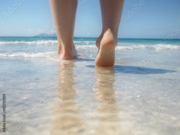 Obraz 避暑地のビーチ