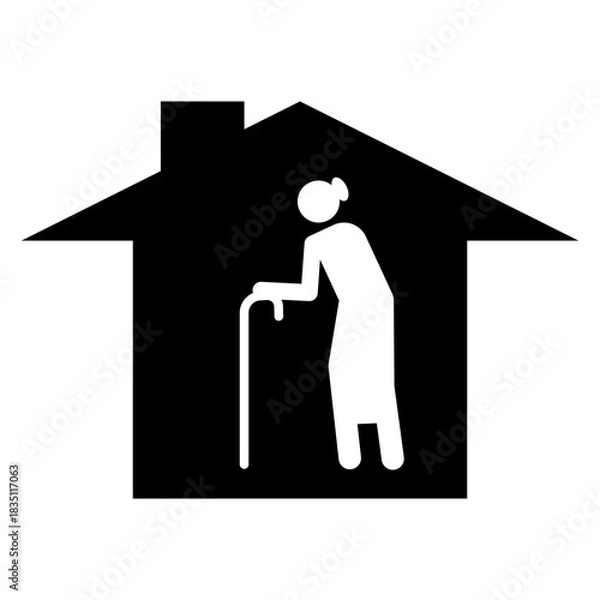 Obraz Nursing home icon