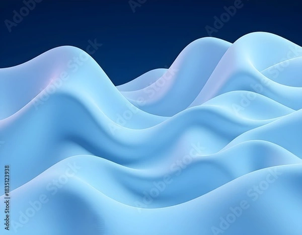 Fototapeta abstract blue waves