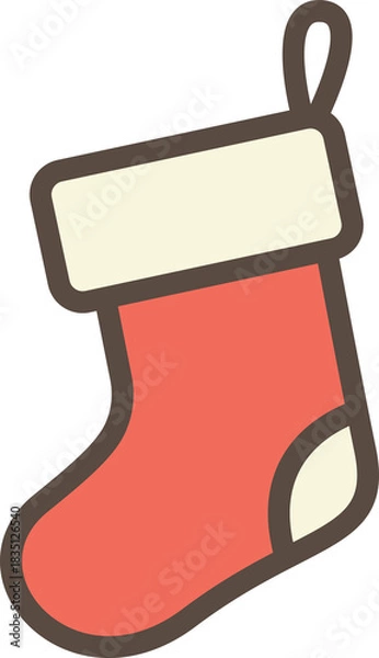 Obraz Cute Christmas Stocking Clipart