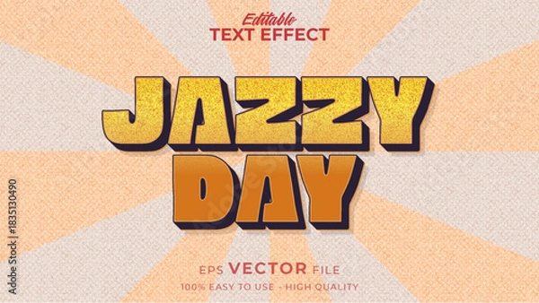 Obraz International Jazz Day - Editable Text Effect