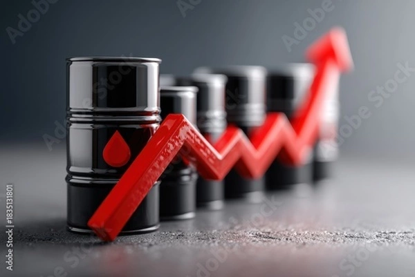 Obraz Black oil factory