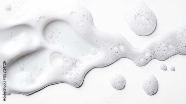Obraz Bubbly Foam Texture on Transparent Background