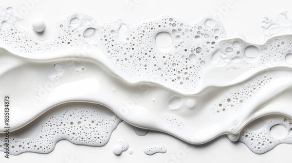 Obraz Bubbly Foam Texture on Transparent Background