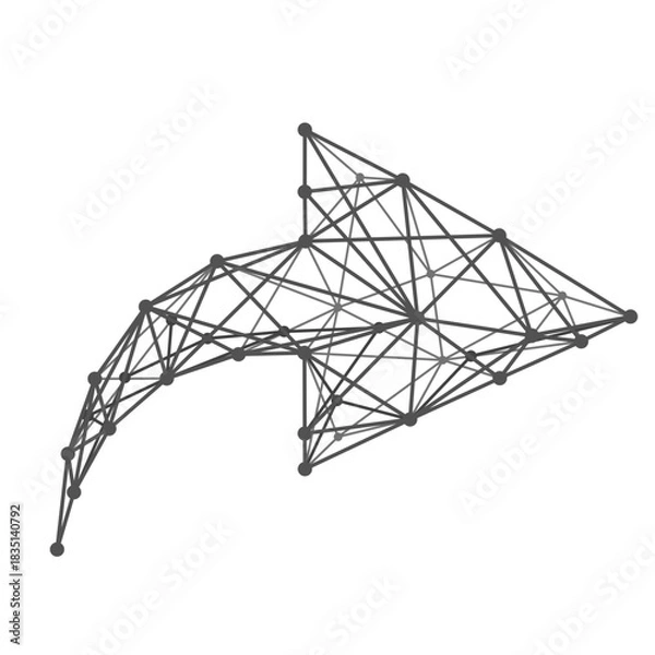 Obraz Curved Right Arrow⁠
