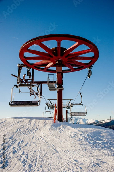 Obraz chairlift detail and operating mechanism