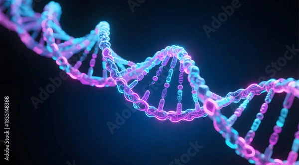 Obraz Aesthetic DNA Molecular Structure
