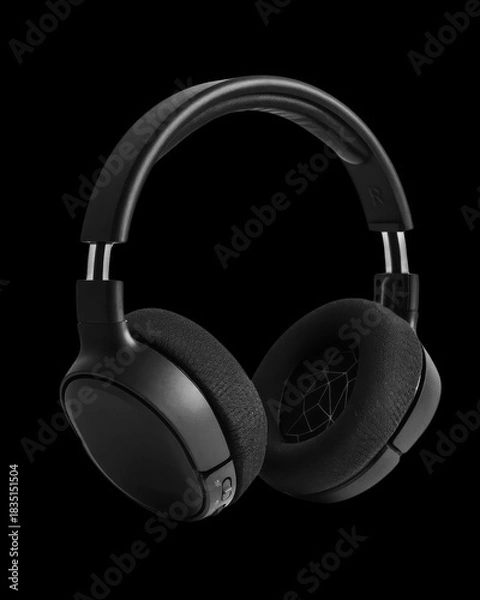 Obraz Black Wireless Headphones