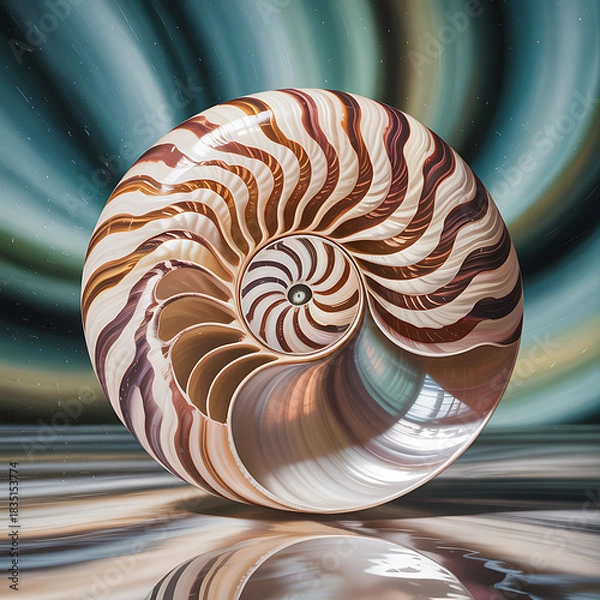 Obraz Chambered Nautilus Abstract Art