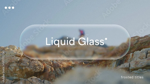 Obraz Liquid Glass Titles