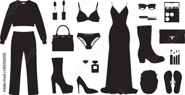 Fototapeta Abstract geometric composition with bold colors