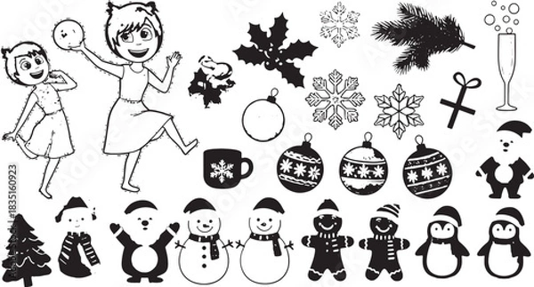 Fototapeta Abstract geometric composition with bold colors