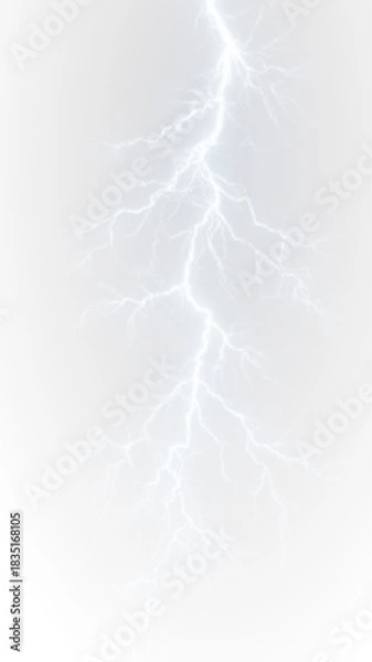 Obraz Strike thunder lightning electric storm dramatic flash overlay energy background.
