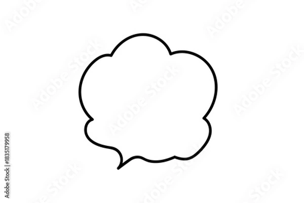 Fototapeta シンプルで可愛い吹き出し