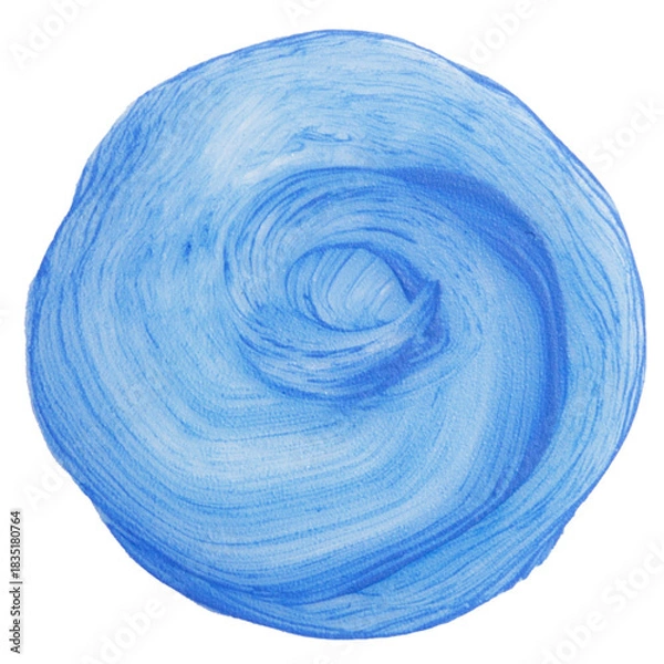 Obraz Blue Skincare Paint Smear Circle on Empty Background