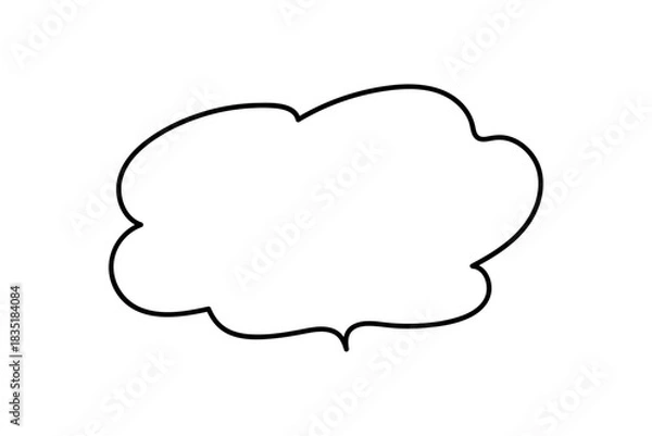 Fototapeta シンプルで可愛い吹き出し