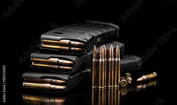 Obraz Full Metal Jacket Bullets and Magazines