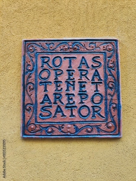 Obraz magic square of the Templar order