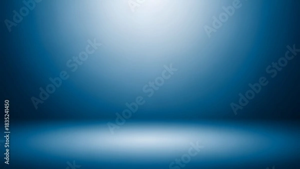 Obraz Abstract blue pixelated background with spotlight and gradient effect