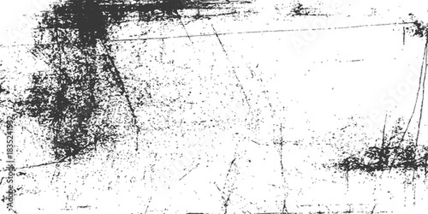 Obraz Abstract vintage black and white grunge frame background with dirty ink splatter texture pattern border design