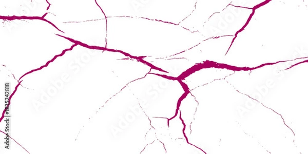 Obraz Red paint splashes collide against a grunge wall texture pattern design vector