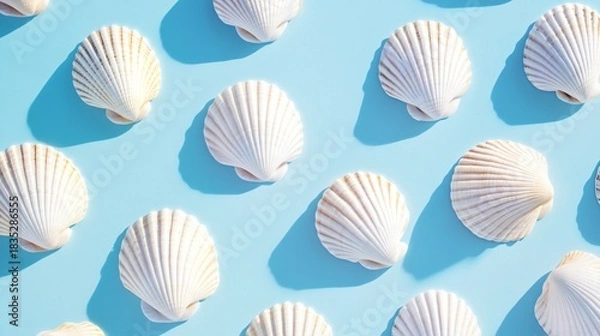 Fototapeta Elegant Sunlit Summer Seaside Pattern Design