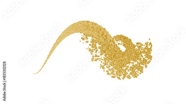 Fototapeta 金箔の塊、背景透過：Gold leaf mass, transparent background