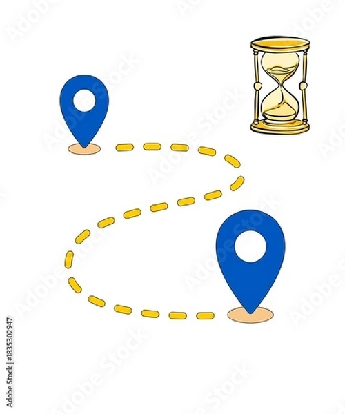 Obraz set of map pointers 