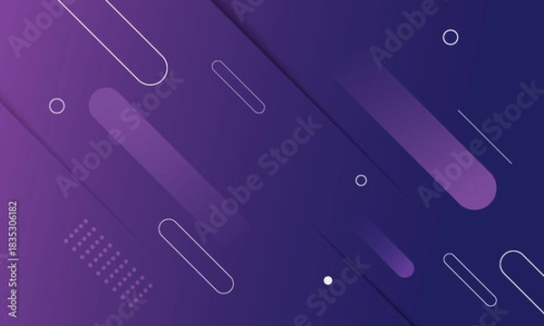 Fototapeta Purple abstract geometric background. Dynamic shapes composition. Vector illustration