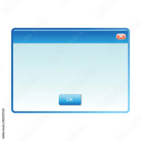 Obraz 2000s interface with gradients. Retro user interface elements 2000s style. 2000s retro user interface elements.