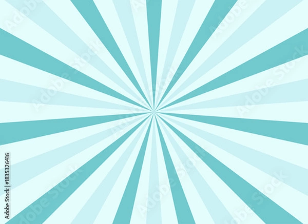 Obraz Ray star template burst background design. Color sun pattern Vector illustration .