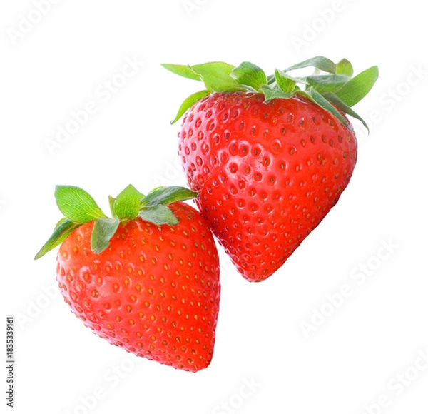 Obraz Red Strawberry isolated on white background.