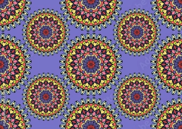 Fototapeta seamless floral pattern