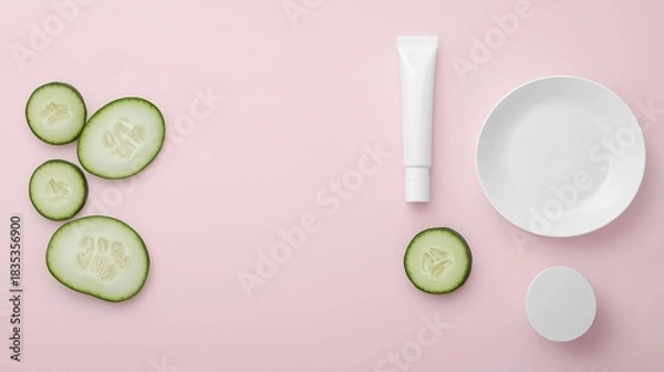 Obraz Elevated view on pink surface abstraction