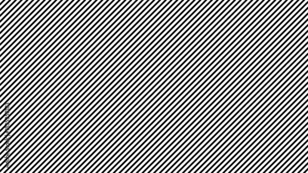 Fototapeta Thin slash line seamless pattern. Repeated fine diagonal lines background. Pinstripe wallpaper. Black and white tilted slanted strip backdrop. vector eps 10