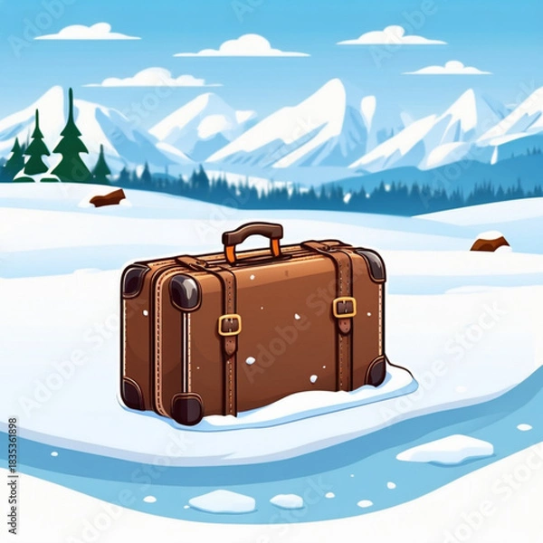 Obraz Ice skaters enjoying winter evening on outdoor rink under stars  