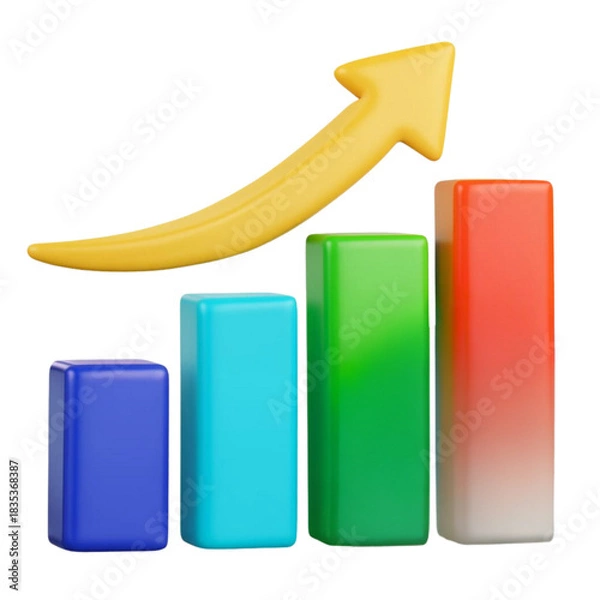 Obraz 3d Trend Growth