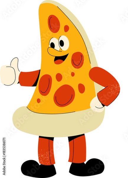 Obraz Pizzeria Mascot Vector Illustration