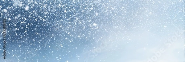 Fototapeta Snow falling in the sky