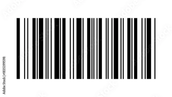 Obraz Barcode PNG illustration.	