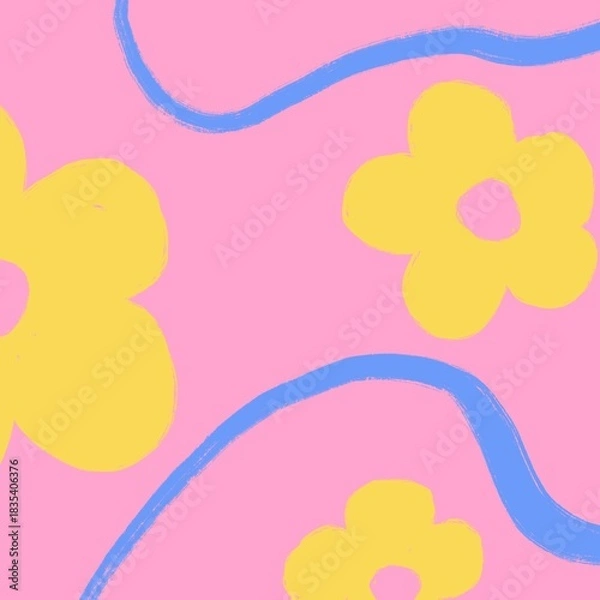 Obraz abstract background with flowers