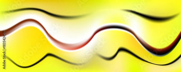 Obraz Abstract Light Yellow Wave Background Template