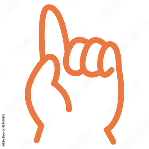 Obraz Monoline Baby Hand