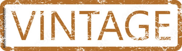 Obraz Vintage Grunge Stamp. Retro Distressed Text Label Vector Illustration