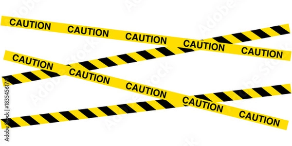 Obraz Yellow caution tape