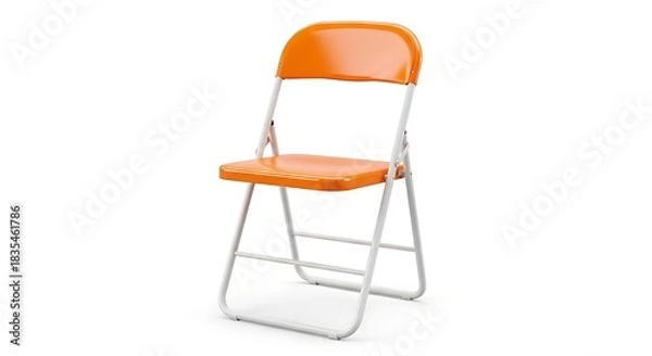 Fototapeta Buy orange folding chair portable seating solution for events parties and home use online now cheap