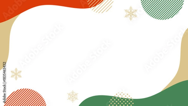 Obraz クリスマス/Happy new year のキャンペーンやイベントなどのポップ なフレーム